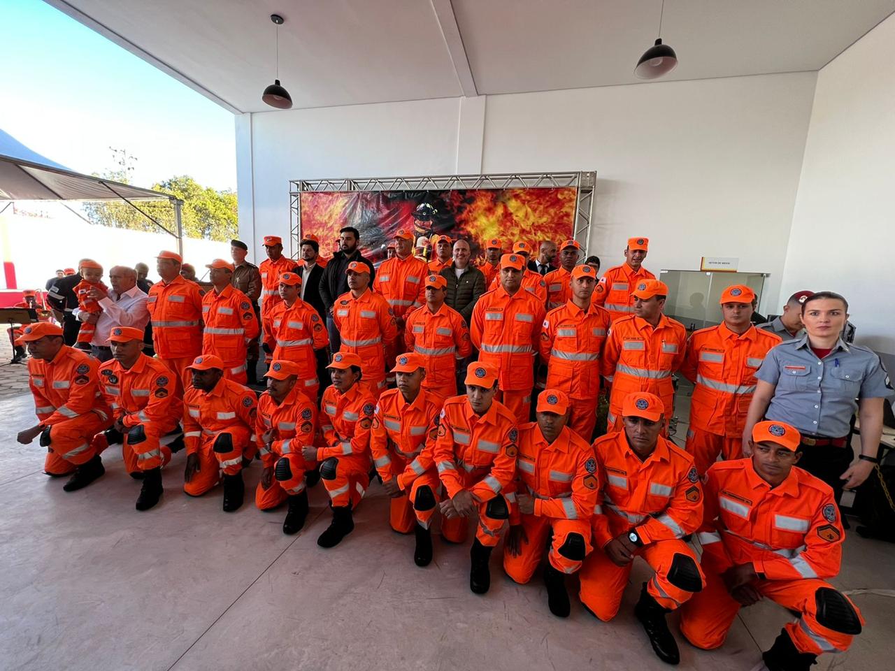 Pelotão de Capelinha contará com o efetivo de 28 bombeiros militares. Foto: Divulgação Segov