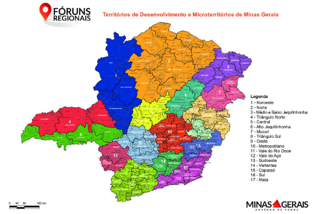 mapa foruns regionais edit