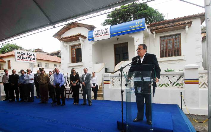 Governador em exercício inaugura sede da PM na Zona da Mata