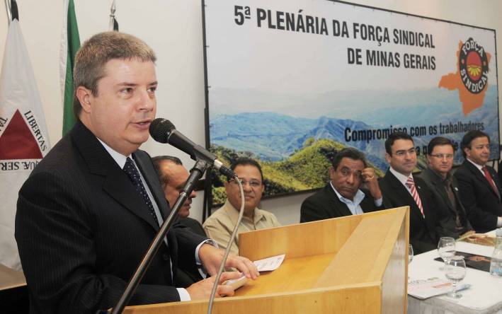 Governador participa de encontro da Força Sindical de Minas Gerais