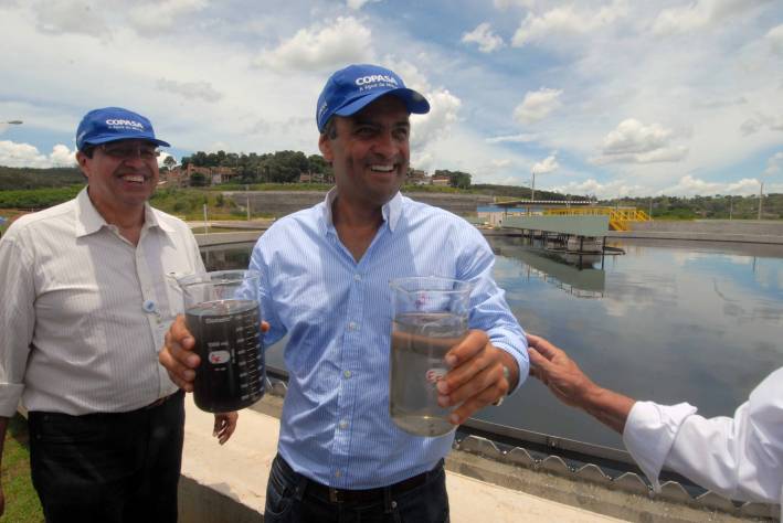Governador inaugura em BH a segunda etapa da ETE On&ccedil;a